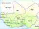 Une carte de l'Afrique de l'Ouest.