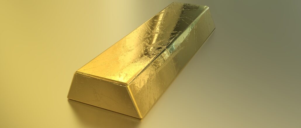 Un lingot d'or.